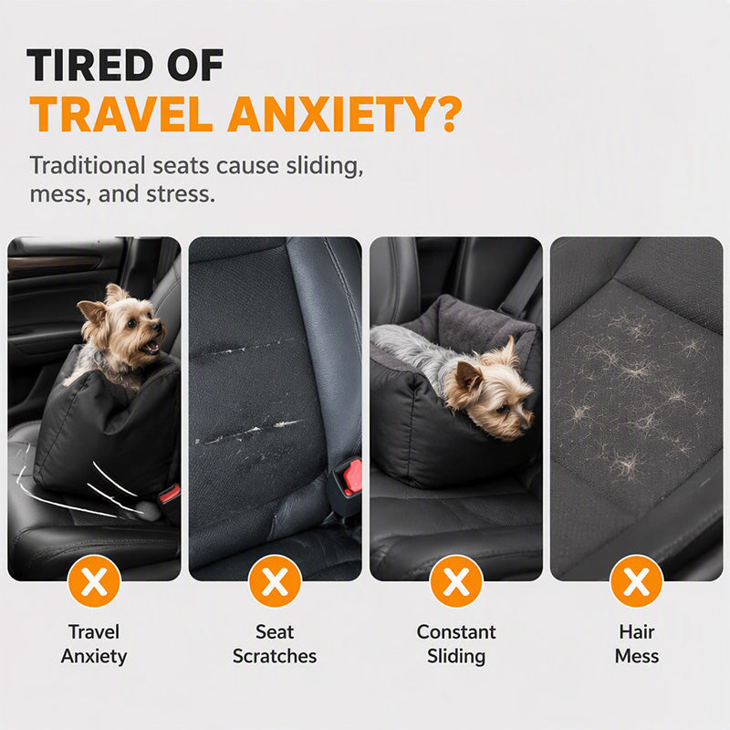 📢📢50% OFF !! ⏰Half-Enclosed Car Pet Booster Seat