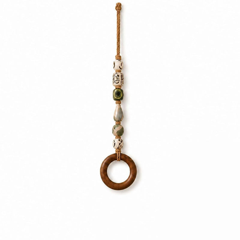 🎉 2026 Sale — Over 25,000 Sold!🏠Decorative Beaded Towel Hanger with Wooden Ring