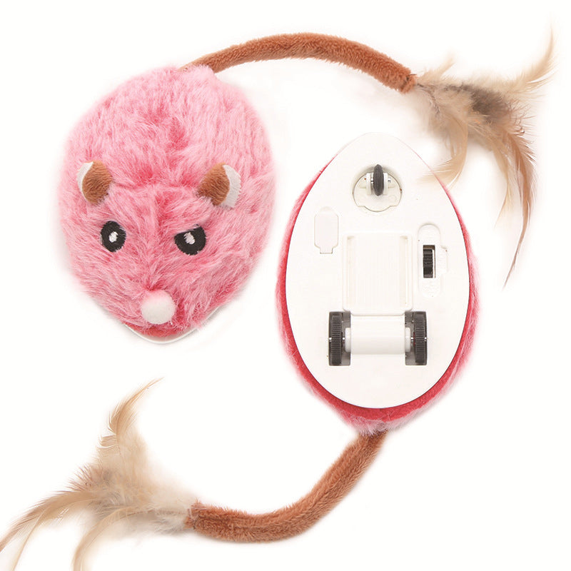 🐱 50% OFF! ✨ Smart Electric Cat Toy Mouse – Obstacle Avoidance, Realistic Plush Design & Type-C Rechargeable – Low-Noise 360° Movement for Endless Play 🐭