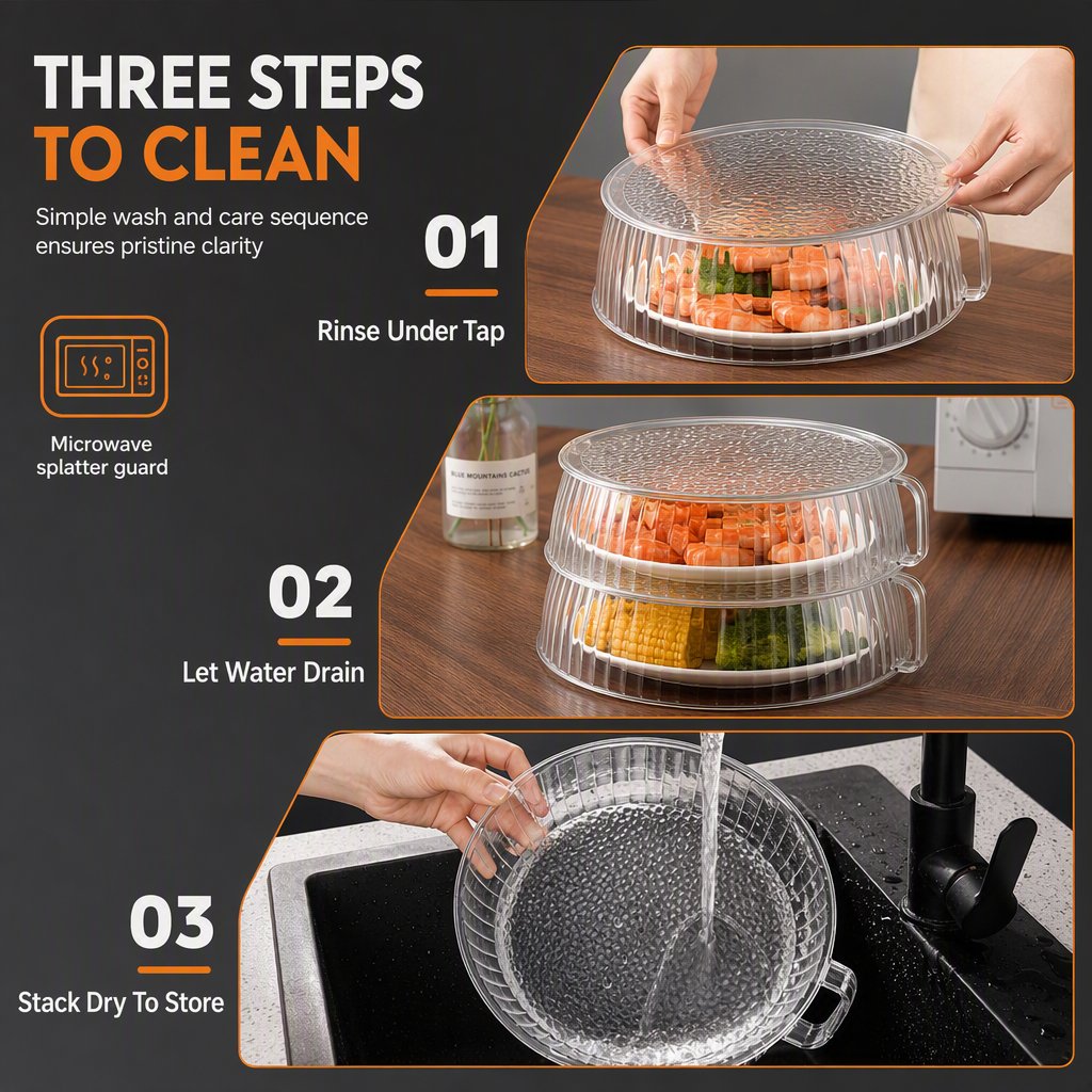 📢📢50% OFF !! ⏰Multi-Layer Stackable Microwave Food Cover