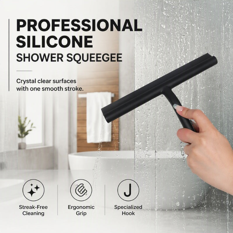 Multi-Purpose Silicone Shower Squeegee