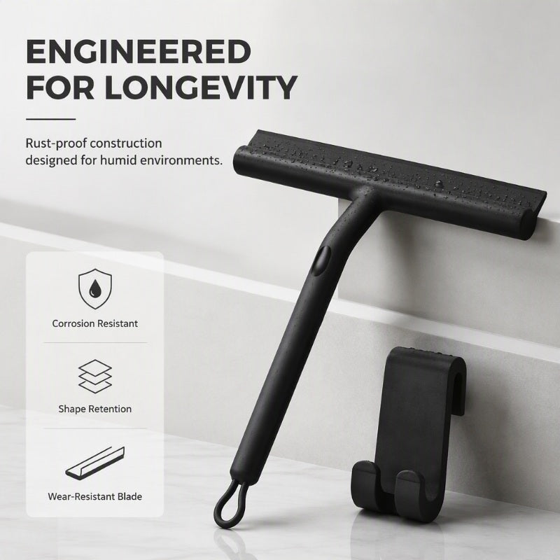 Multi-Purpose Silicone Shower Squeegee