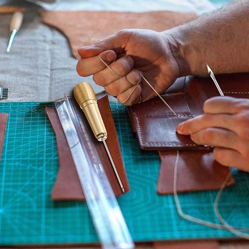 ✨ 5PCS Leather Sewing Awl Kit – High-Strength Steel & Copper Handle