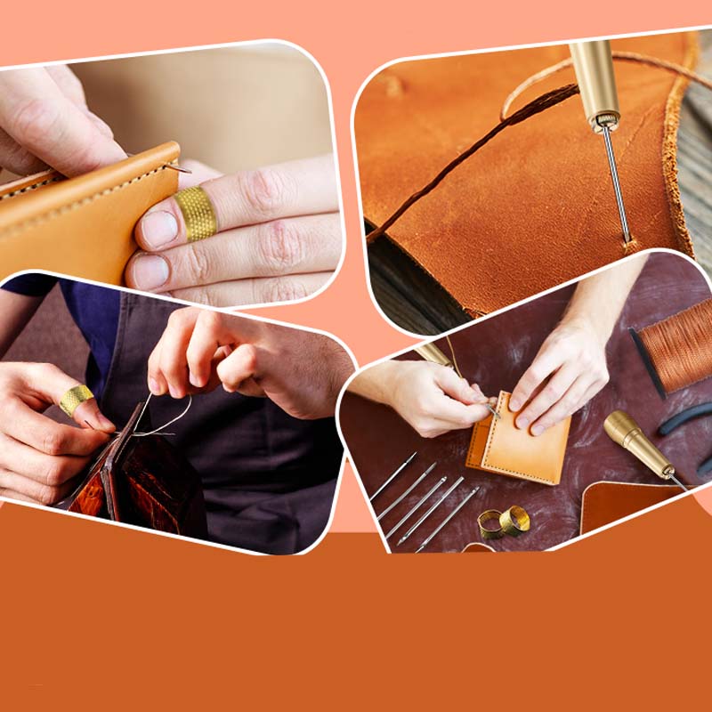 ✨ 5PCS Leather Sewing Awl Kit – High-Strength Steel & Copper Handle