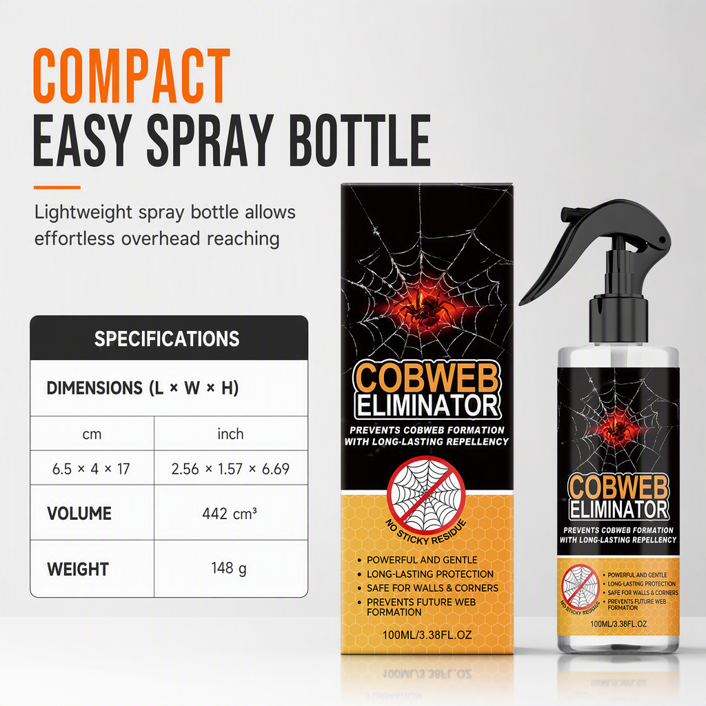 📢📢50% OFF !! ⏰100ml Cobweb Removal Spray and Wall Cleaner