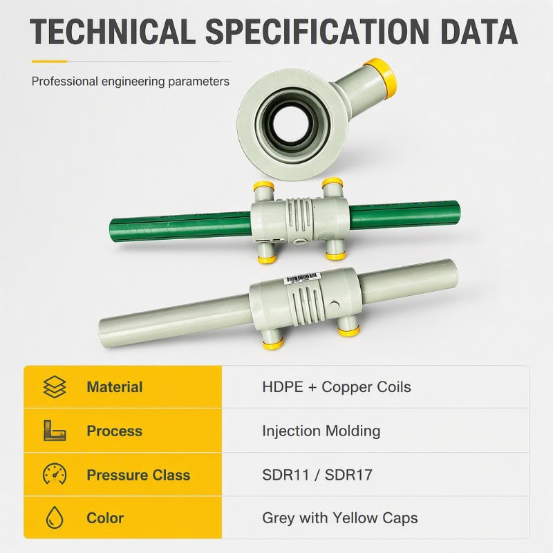 🔧 PPR Electrofusion Pipe Repair Fitting – Barrier-Free Slide Sleeve for No-Shutdown Pipe Repair, 25kg Pressure Resistant, Premium PPR Construction ✨
