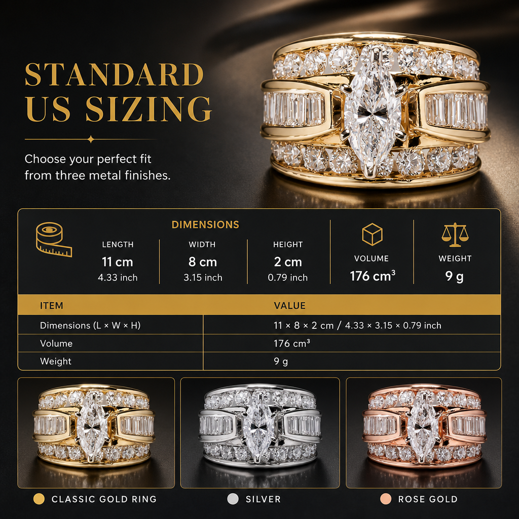 ⏳🔥LIMITED-TIME 50% OFF! ⏰Plated Cubic Zirconia Engagement Ring Fashion Jewelry💍🌸