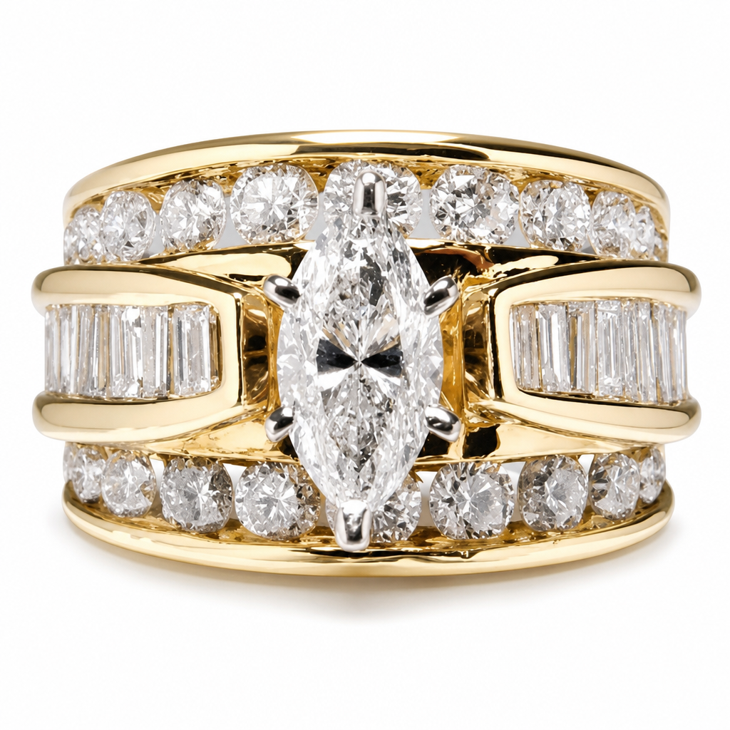 ⏳🔥LIMITED-TIME 50% OFF! ⏰Plated Cubic Zirconia Engagement Ring Fashion Jewelry💍🌸