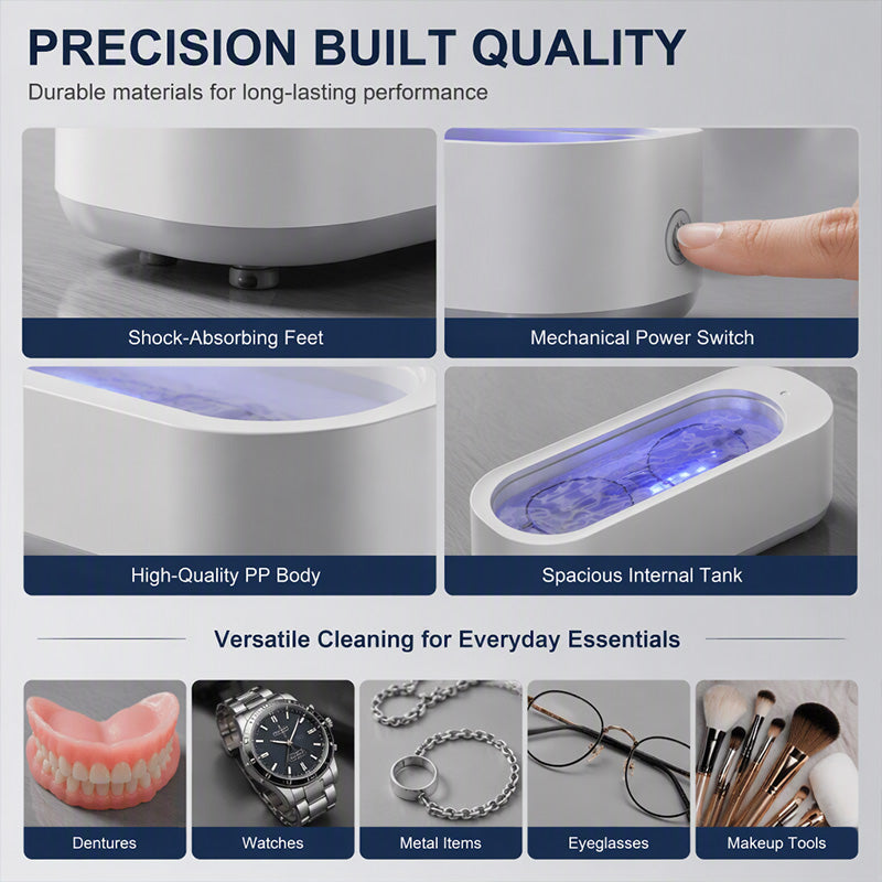 ⏳Time-Limited Special⏰Ultrasonic Cleaner — Sonic Cavitation, 300ml, Cordless & Rechargeable