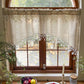⭐ Star Lace Trim Curtain: Arched Design, Rod Pocket, Premium Blend