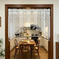 ⭐ Star Lace Trim Curtain: Arched Design, Rod Pocket, Premium Blend