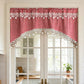 ⭐ Star Lace Trim Curtain: Arched Design, Rod Pocket, Premium Blend