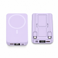 Magnetic Wireless Fast Charging Power Bank with Built-in Cable and Stand Portable