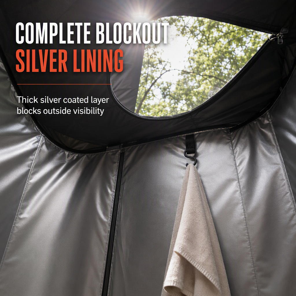 🎁2026 New Arrivals 50% OFF💥Portable Quick Opening Car Rear Shower Tent | Outdoor Camping Single Person Changing Room and Privacy Toilet Tent🚗⛺🚿