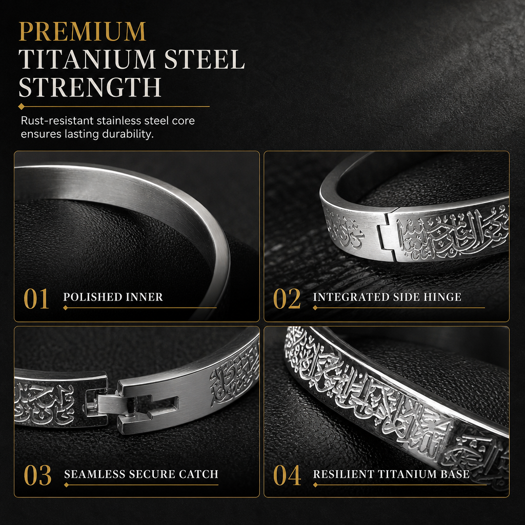 🎁Limited-Time 50% OFF✨18K Vacuum Plated Titanium Steel Bangle, Tarnish-Free Hypoallergenic Bracelet With Engraved Lettering💛