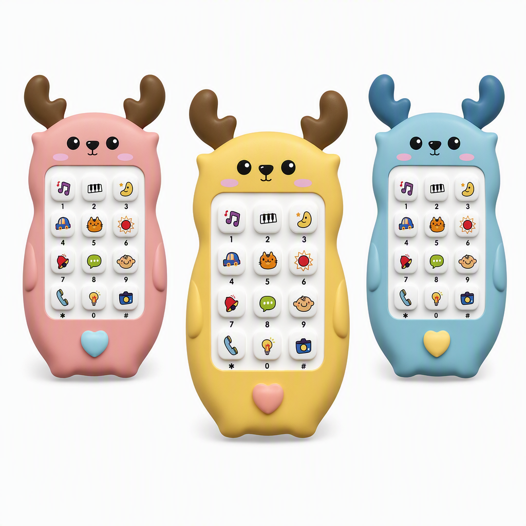 ⏳🔥LIMITED-TIME 50% OFF! ⏰👶Learn & Play: Bilingual Baby Toy Phone With Cartoon Deer – Music, Stories & Early Education For Toddlers📱