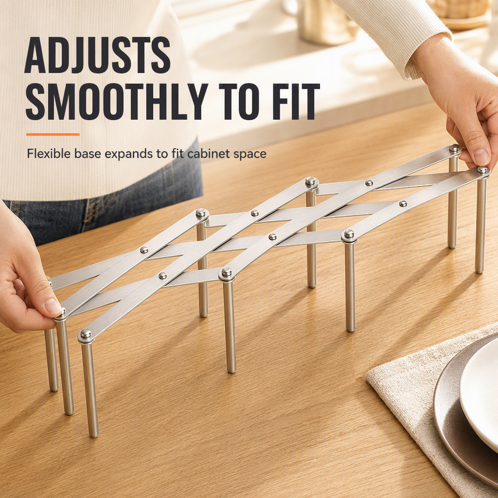 Expandable Stainless Steel Steaming Rack