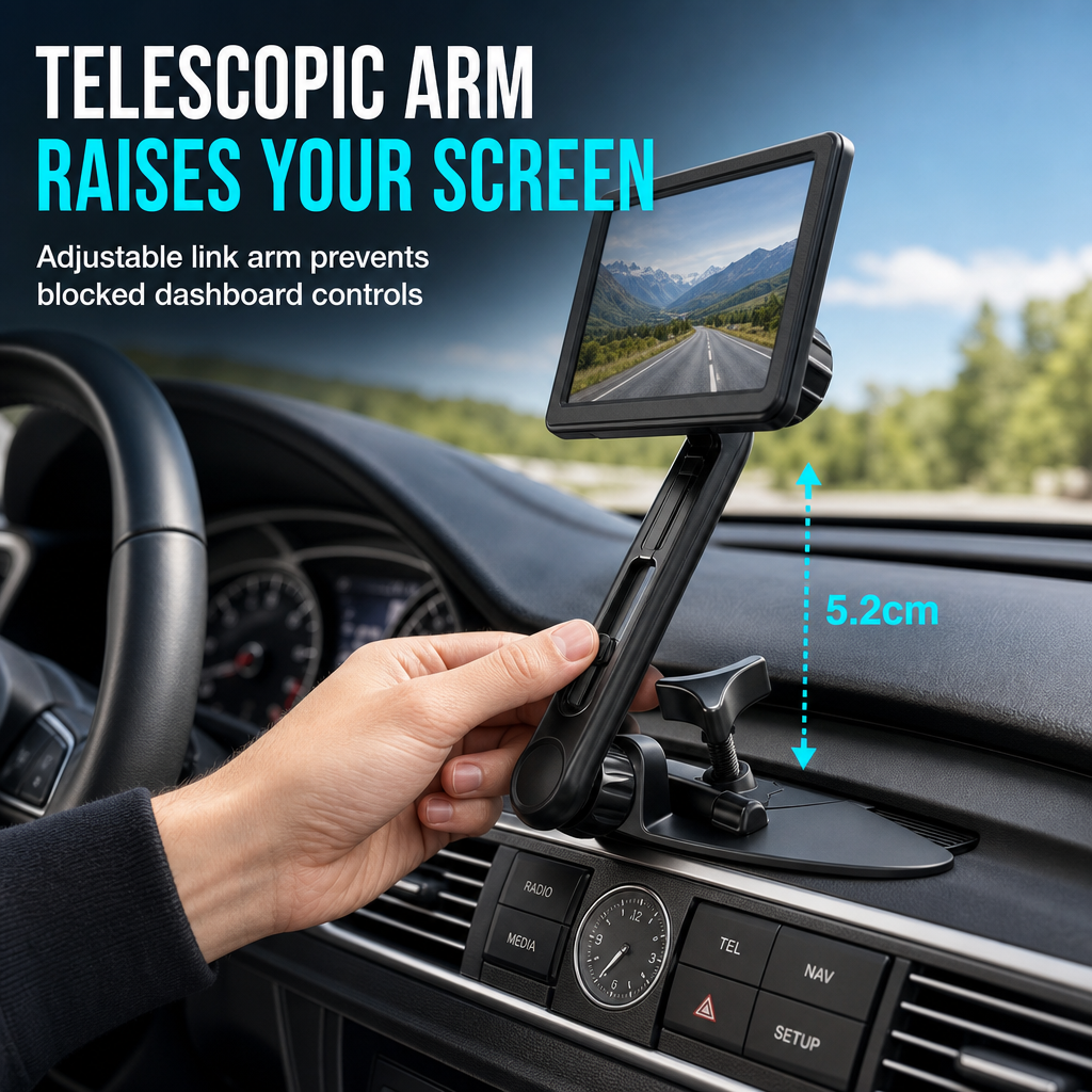 🚗 Car Phone Mount Holder – CD Slot & Air Vent Mount, Adjustable Gravity Design | Secure One-Hand Access for All Smartphones