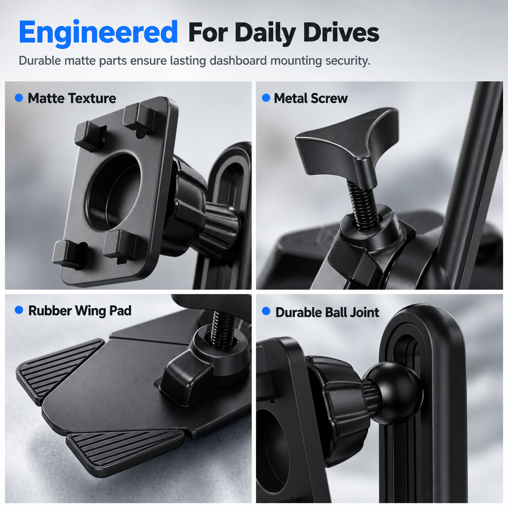 🚗 Car Phone Mount Holder – CD Slot & Air Vent Mount, Adjustable Gravity Design | Secure One-Hand Access for All Smartphones