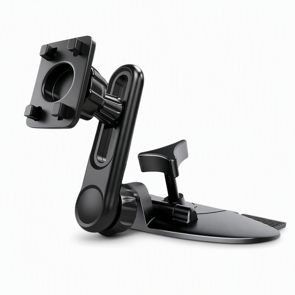 🚗 Car Phone Mount Holder – CD Slot & Air Vent Mount, Adjustable Gravity Design | Secure One-Hand Access for All Smartphones