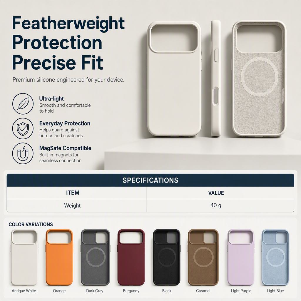📱 Save 50%! 🧲 Liquid Silicone Case – Magnetic ring & soft flocked grip ✨