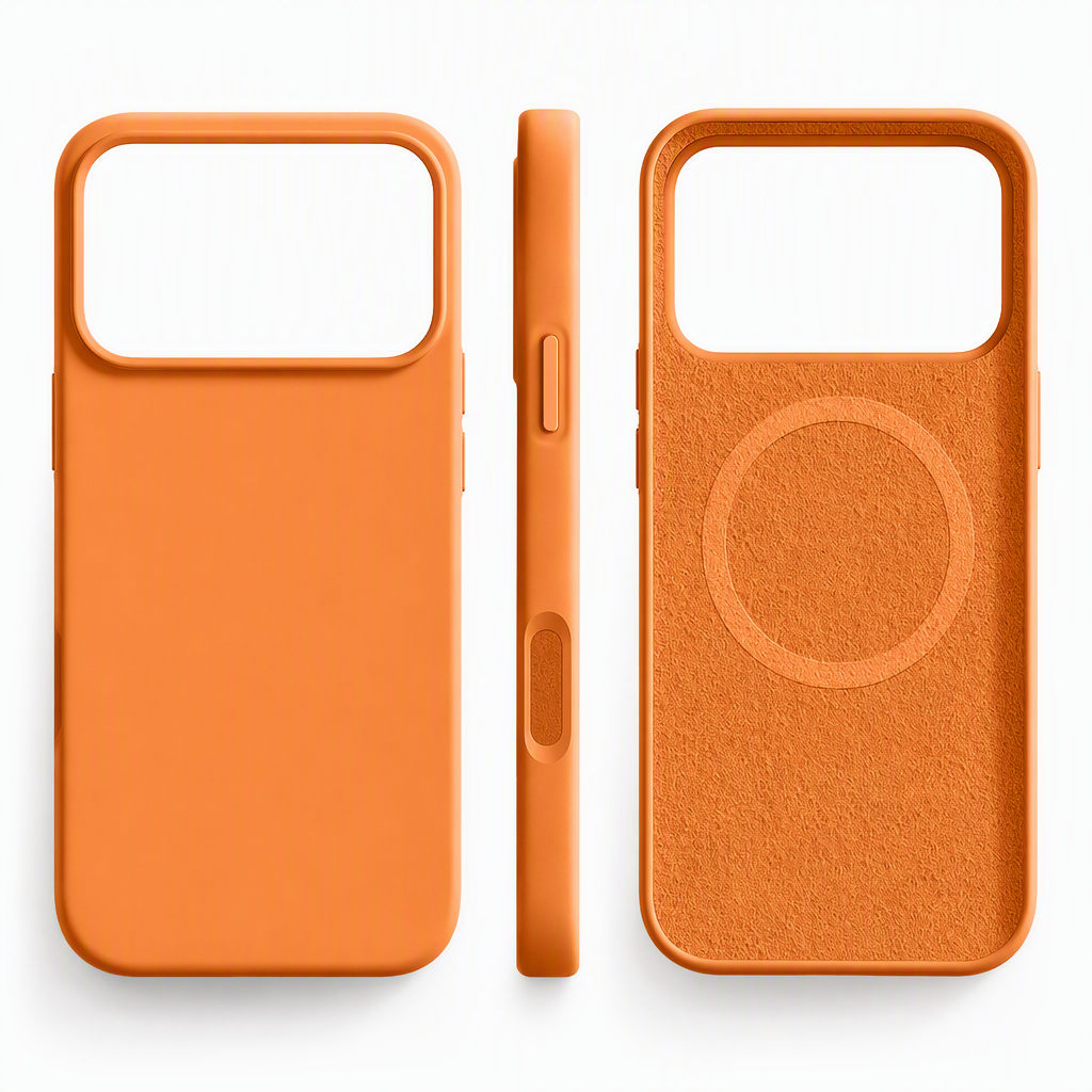 📱 Save 50%! 🧲 Liquid Silicone Case – Magnetic ring & soft flocked grip ✨