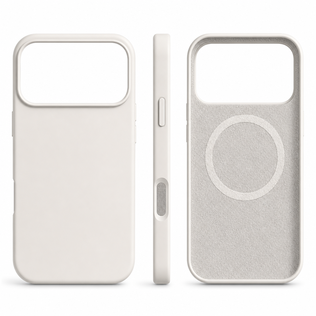 📱 Save 50%! 🧲 Liquid Silicone Case – Magnetic ring & soft flocked grip ✨