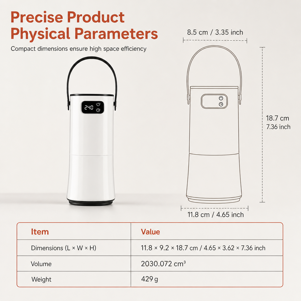 👕 Portable Clothes Dryer: Rapid Heat, Silent Night Drying, Foldable, Travel-Friendly, 4-Step Setup