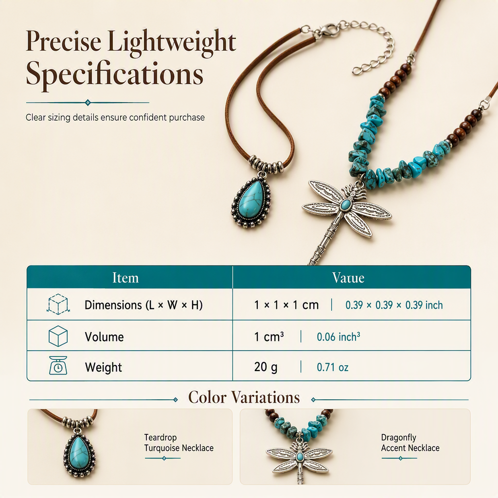 ⏳Limited-time 50% off⏰Vintage Bohemian Style Suede Layering Necklace for Women with Dragonfly or Waterdrop Pendant🦋📿
