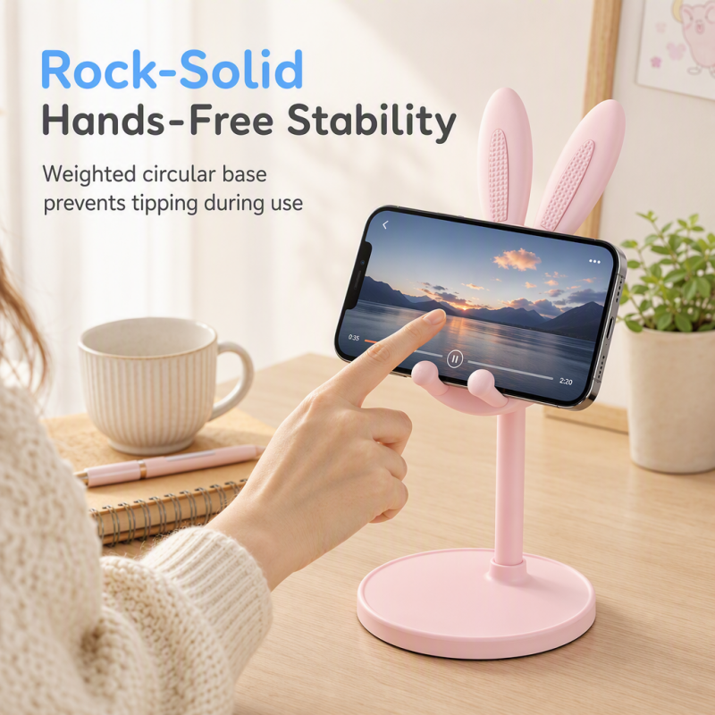 ✨🐰Cute Bunny Desktop Phone Stand