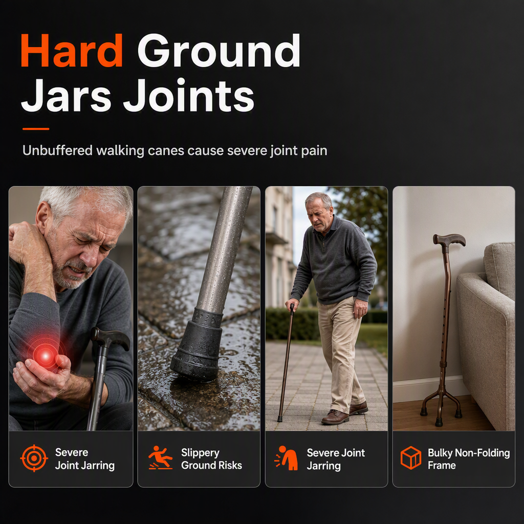 50% OFF! ✨ Folding Forearm Crutches – Shock-Absorbing Spring System, Reinforced Aluminum Shaft & Slip-Resistant Rubber Feet – Comfortable Mobility Aid for Fracture Rehabilitation 🦵