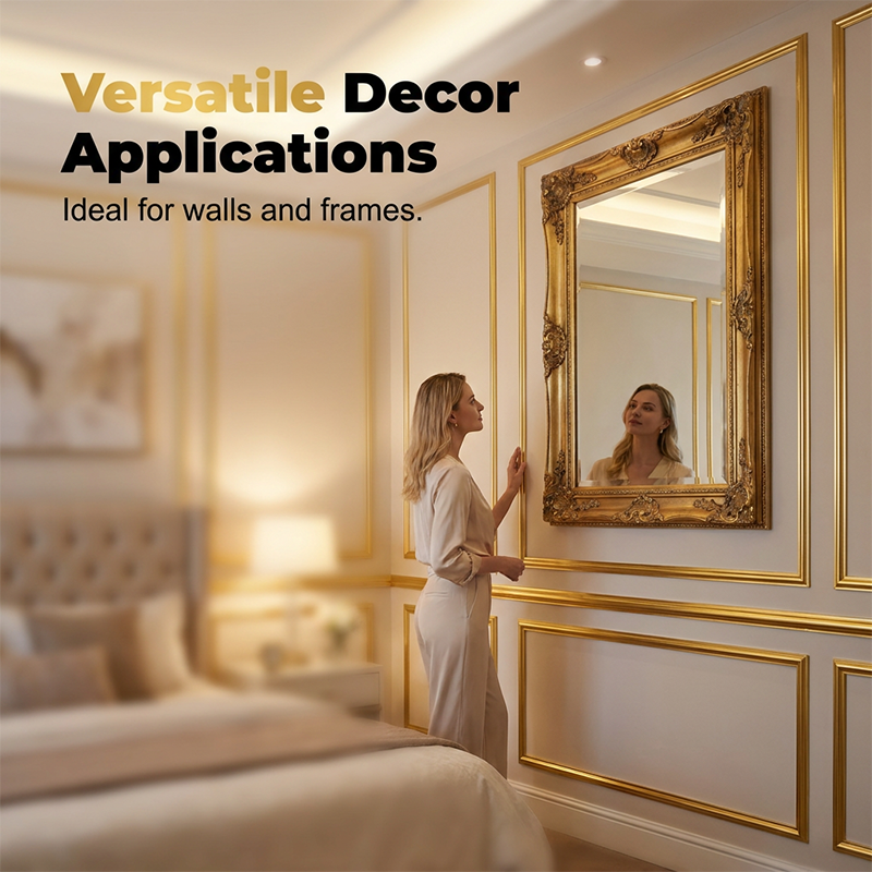 💛 Multi-Purpose Self-Adhesive PVC Decorative Trim – Widely Applicable