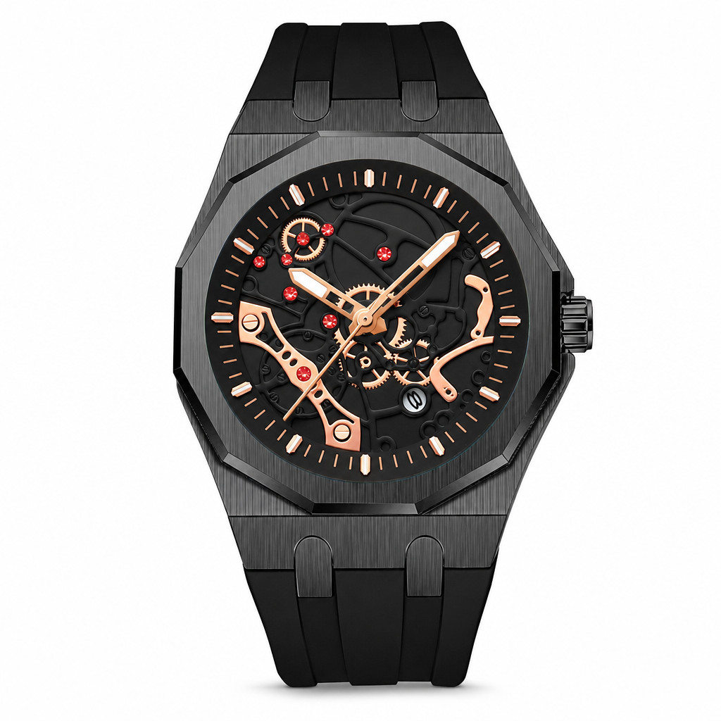 📢📢50% OFF !! ⏰Men's Sport Quartz Watch – Mechanical Style Luminous Hands, Date Calendar & Water Resistance ⌚