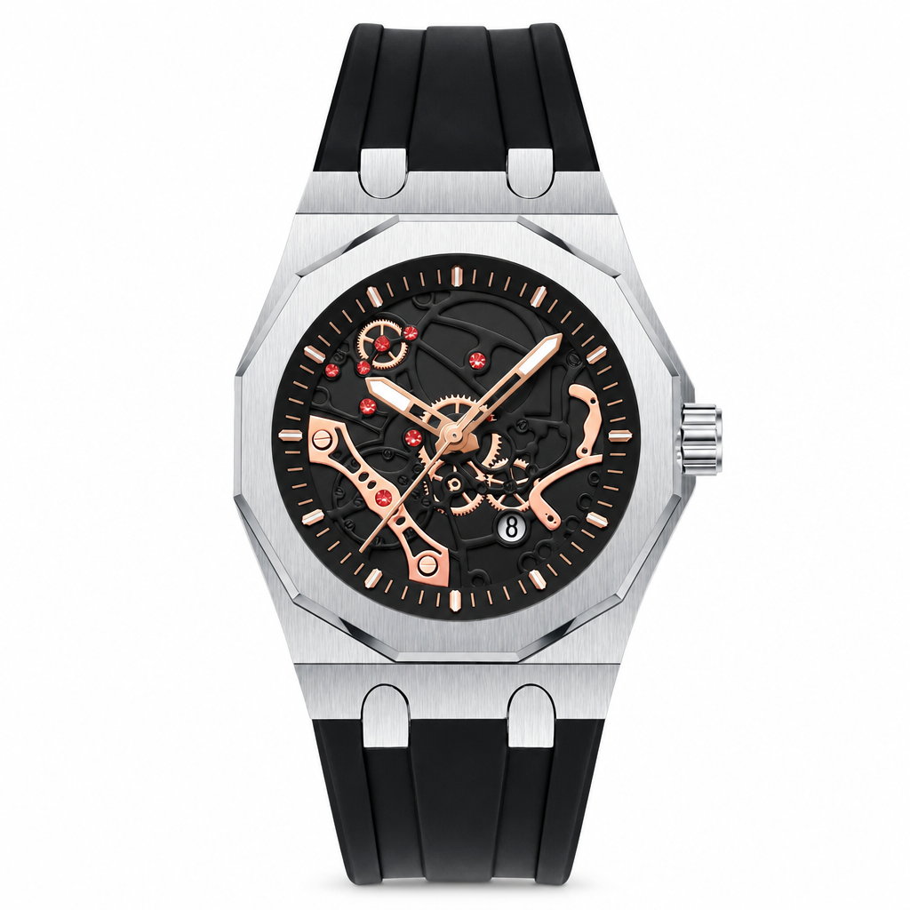 📢📢50% OFF !! ⏰Men's Sport Quartz Watch – Mechanical Style Luminous Hands, Date Calendar & Water Resistance ⌚