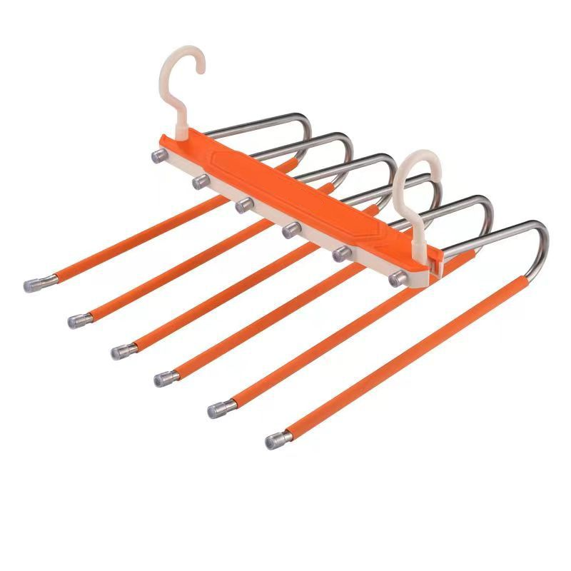 🔥50% OFF 👖 Multi-Layer Space-Saving Pants Hanger – Vertical Closet Organizer for Jeans, Trousers, Scarves & Ties, Compact Wardrobe Storage Rack ✨
