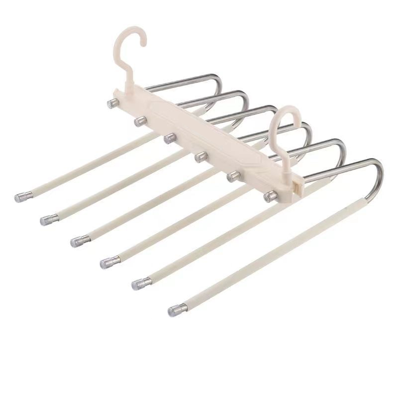 🔥50% OFF 👖 Multi-Layer Space-Saving Pants Hanger – Vertical Closet Organizer for Jeans, Trousers, Scarves & Ties, Compact Wardrobe Storage Rack ✨