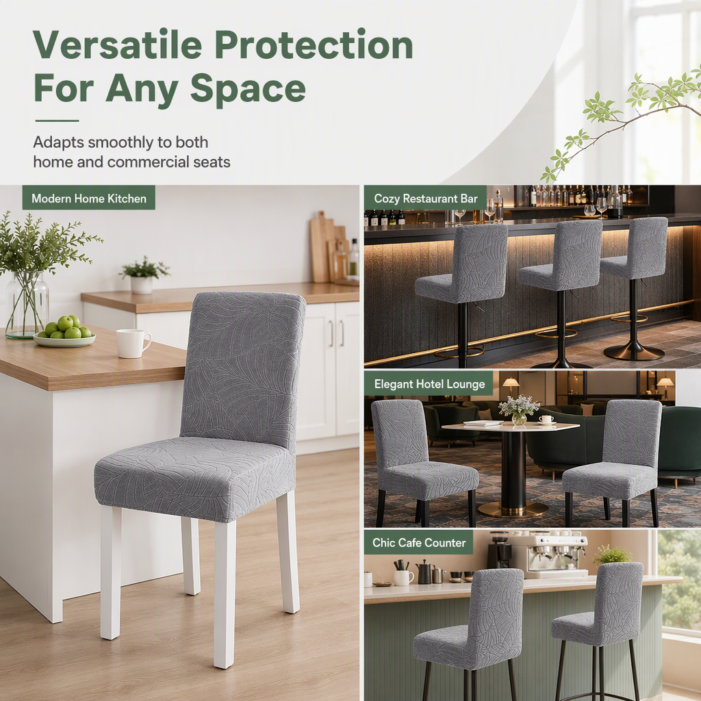 ⏳Time-Limited Special⏰Waterproof Thickened Stretch Dining Chair Covers Elastic Chair Protector Slipcovers for Hotel and Restaurant