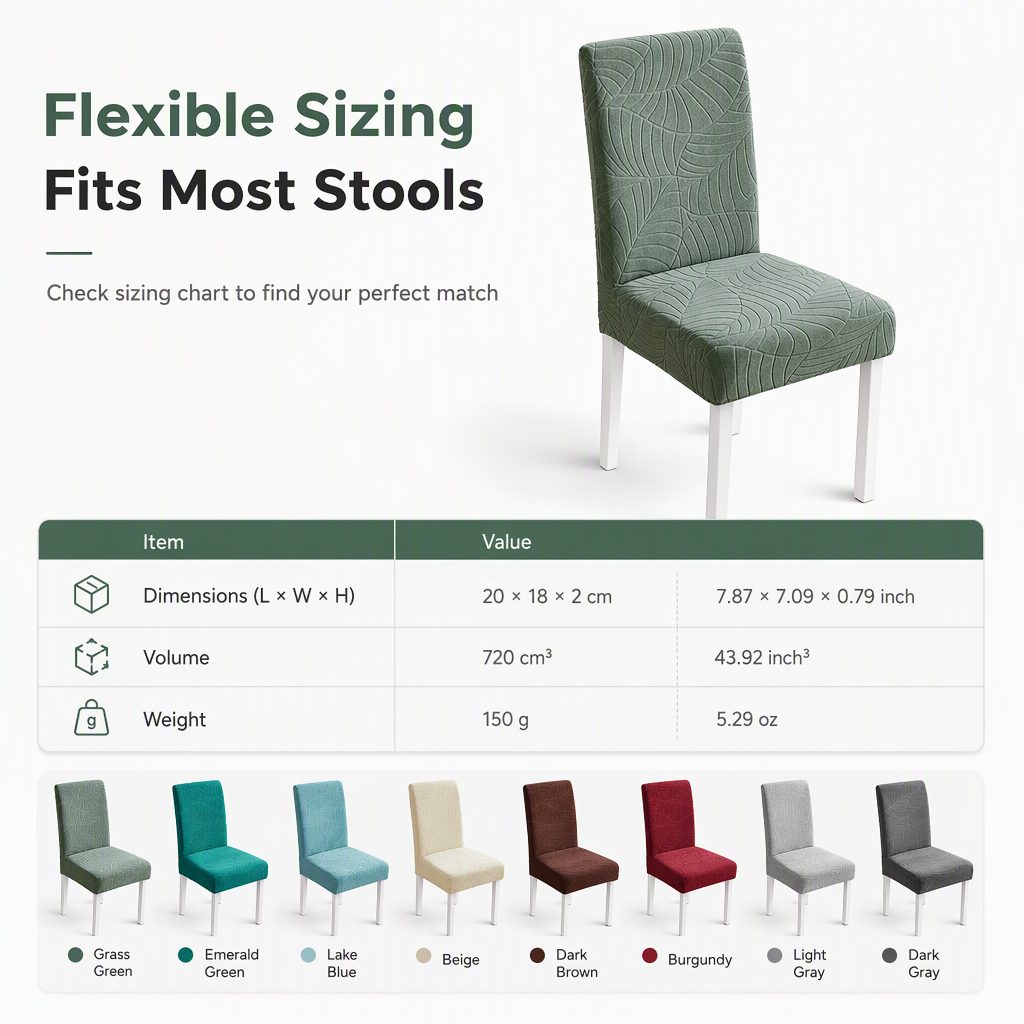 ⏳Time-Limited Special⏰Waterproof Thickened Stretch Dining Chair Covers Elastic Chair Protector Slipcovers for Hotel and Restaurant