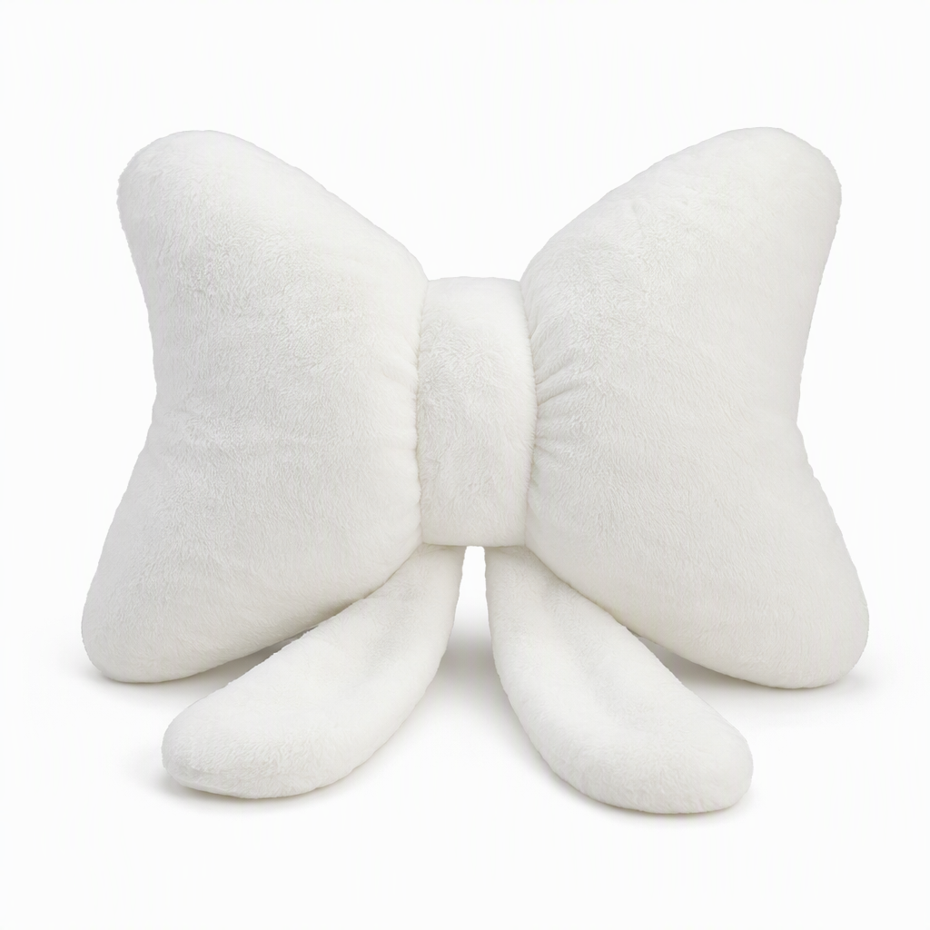 🌸 50% OFF NOW! 🌸Soft Minimalist Bowknot Throw Pillow with Detachable Design Decorative Lumbar