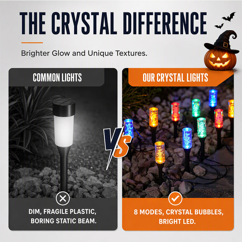 ✨ Solar Bubble Pathway Light – Auto On/Off, Decorative, Weatherproof 🌙