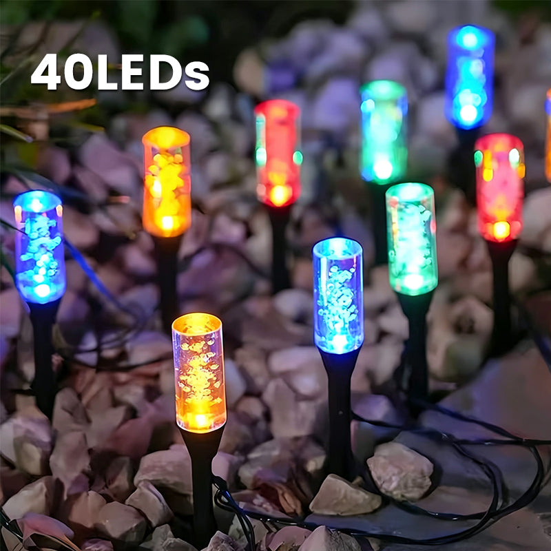 ✨ Solar Bubble Pathway Light – Auto On/Off, Decorative, Weatherproof 🌙
