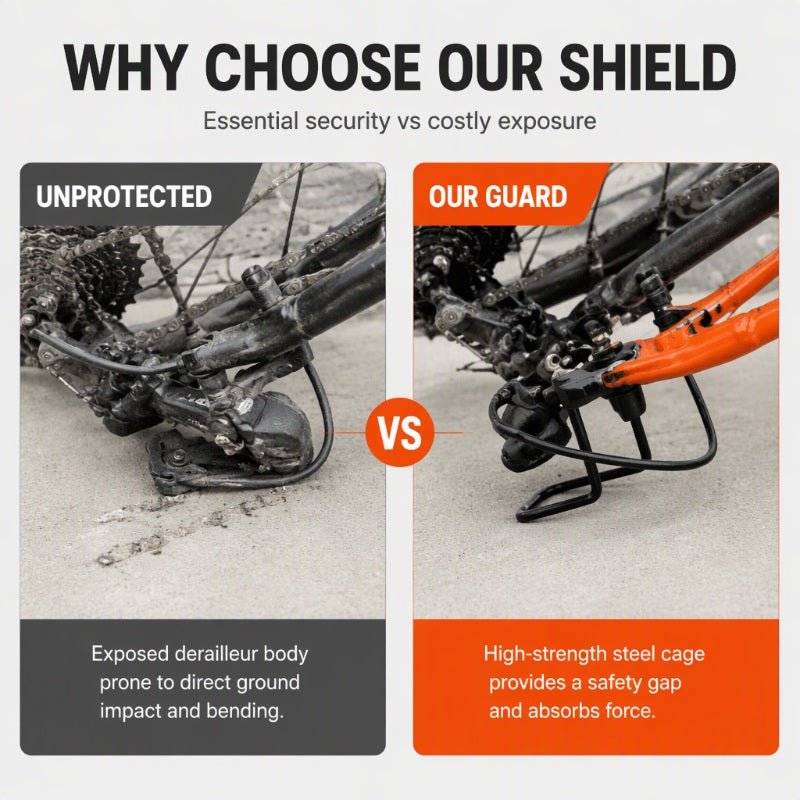 🛡️ Save 50%! 🚲 Rear Derailleur Guard – Solid steel & quick install ✨