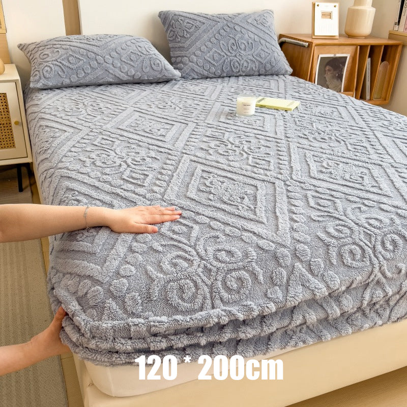 360° All-Around Stretch Plush Knit Fitted Sheet