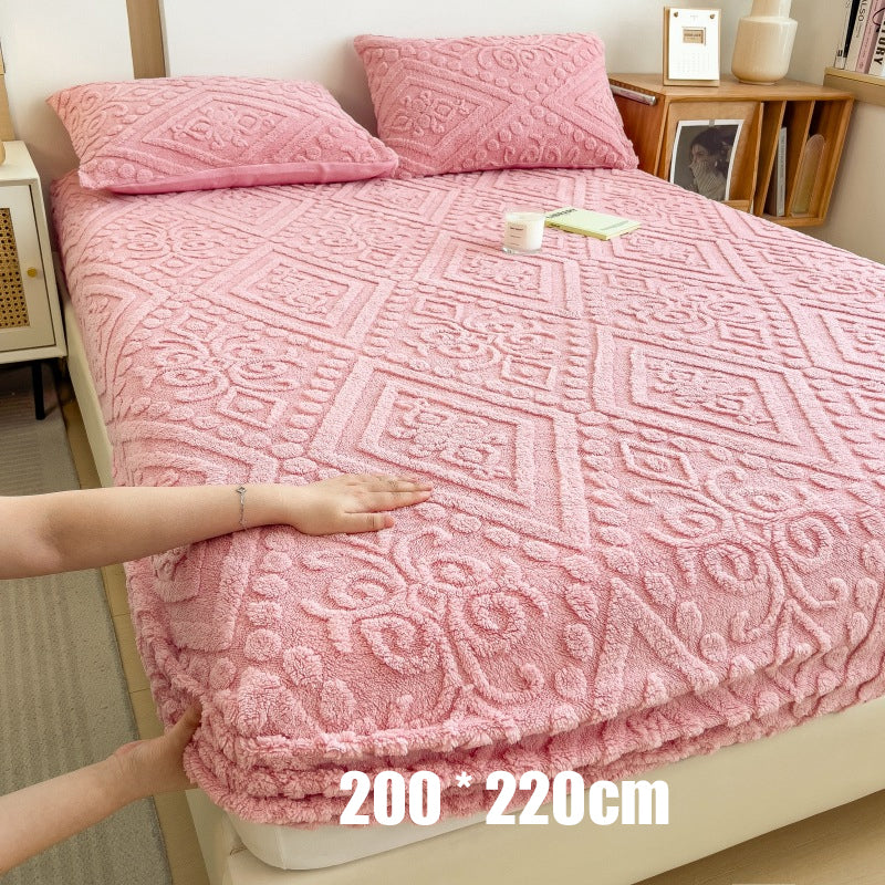 360° All-Around Stretch Plush Knit Fitted Sheet