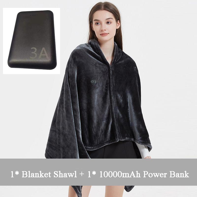 ⏳Time-Limited Special⏰USB Heated Flannel Blanket Shawl♨️🧥