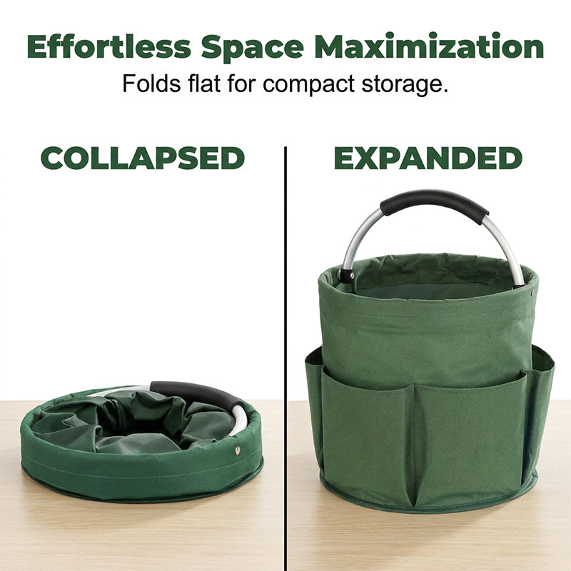 Collapsible Picnic Basket Foldable Cleaning Caddy