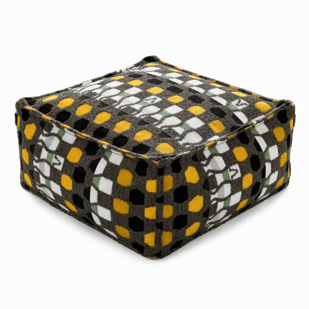 🧺 Storage Stool Cover: Fill with Clothes, 100kg Support, Wide Zipper, Washable, 45x45x23cm