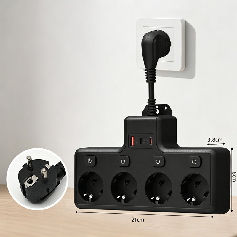 Multi Outlet Power Strip with Individual Switches