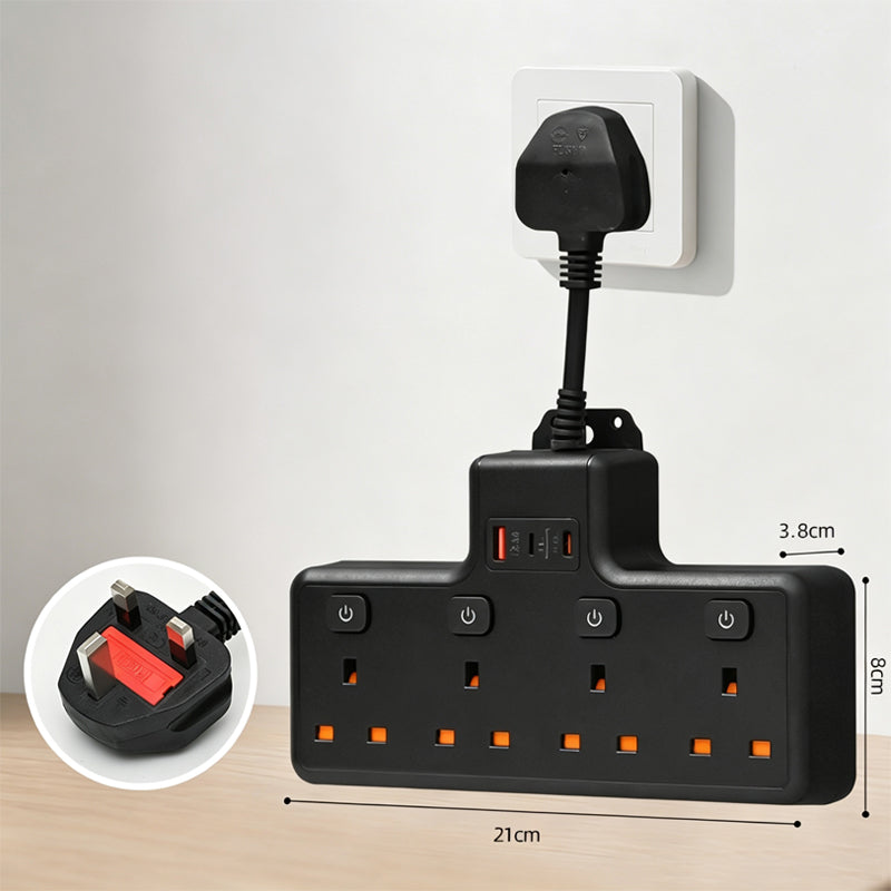 Multi Outlet Power Strip with Individual Switches