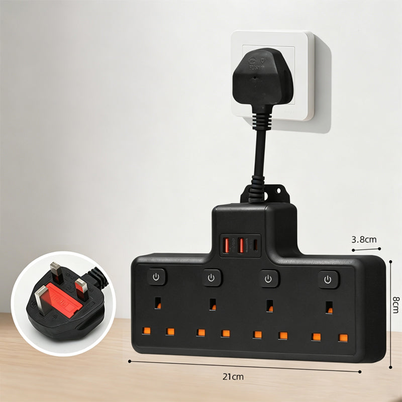 Multi Outlet Power Strip with Individual Switches